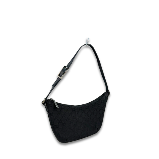 Gucci Black Canvas Shoulder Bag