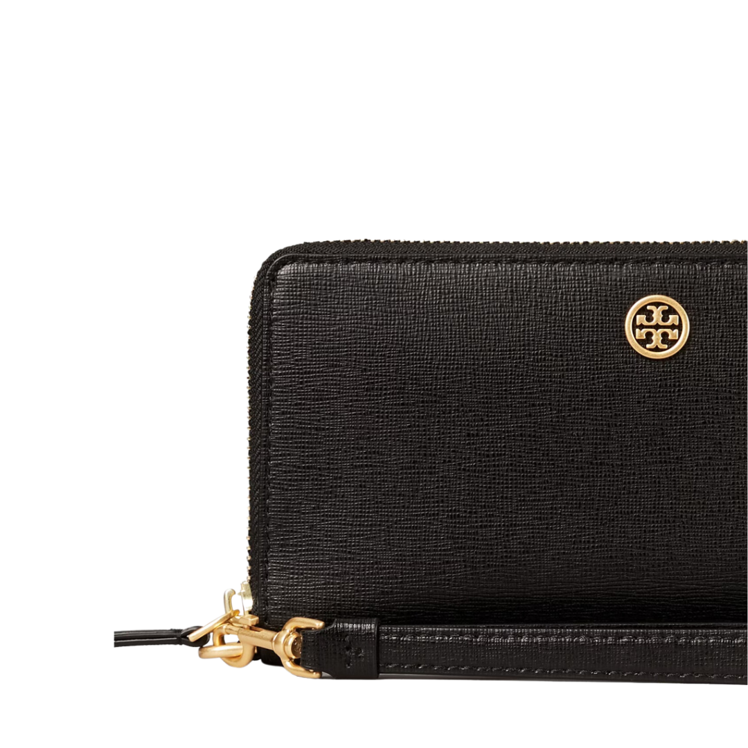 Tory Burch Robinson Zip Ladies Small Leather Continental Wallet 33650657 at   Women's Clothing store