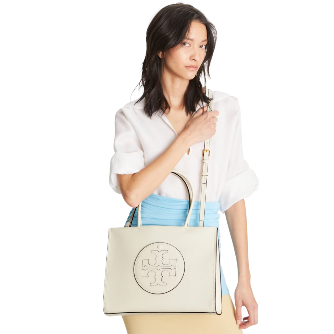 Tory Burch Small Ella Bio Tote Warm White