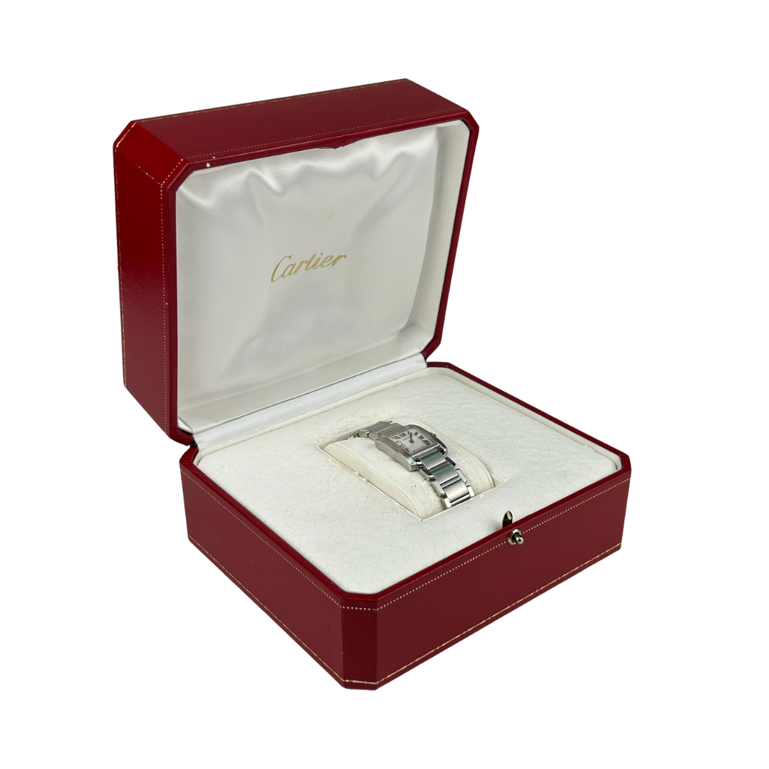 Cartier 20mm Stainless Steel Tank Française Watch