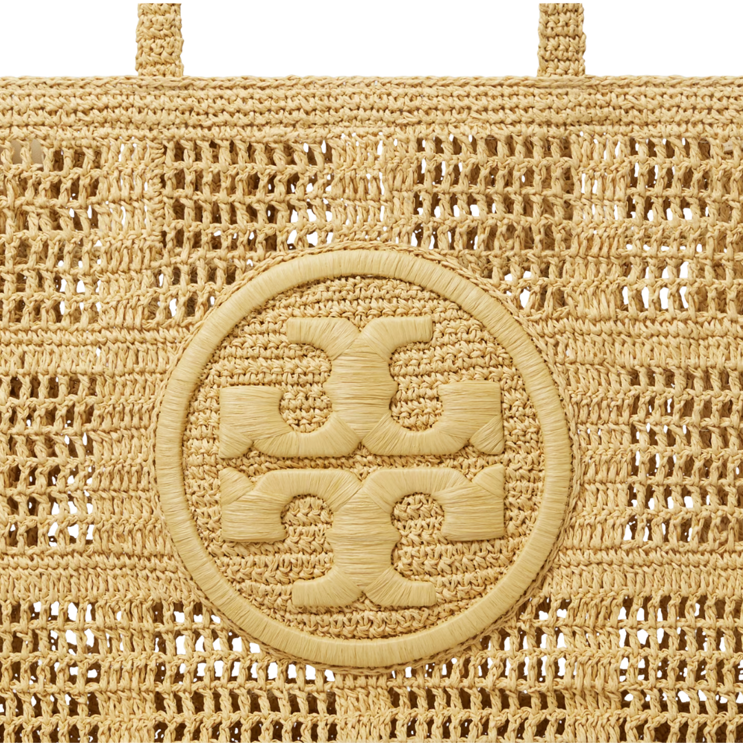 Tory Burch Large Ella Handwoven Raffia Tote