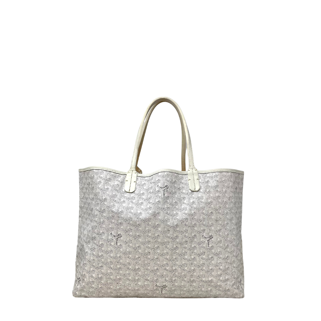 White goyard tote sales bag