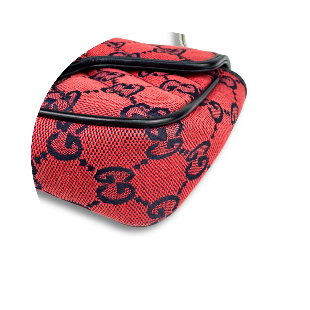 Gucci Marmont Canvas Crossbody Bag