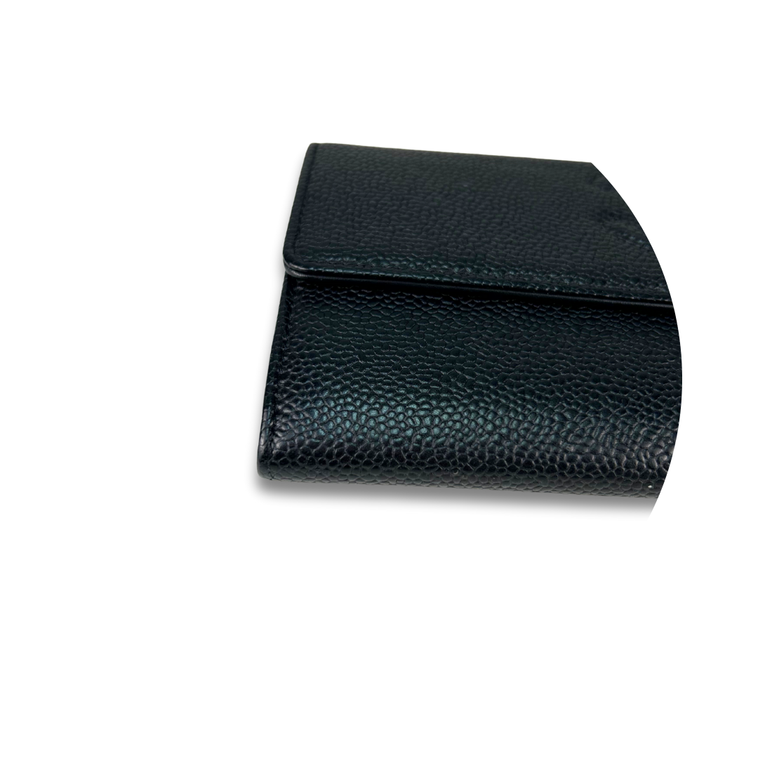 Chanel Timeless Caviar Snap Wallet