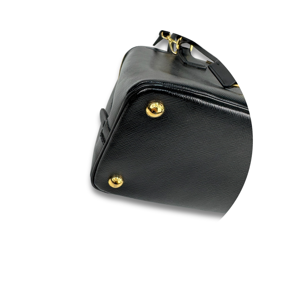 Prada Medium Black Saffiano Promenade Tote