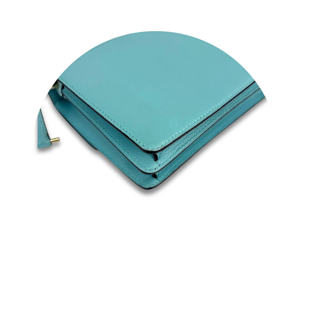 Hermès Swift Tiffany Blue Roulis Mini