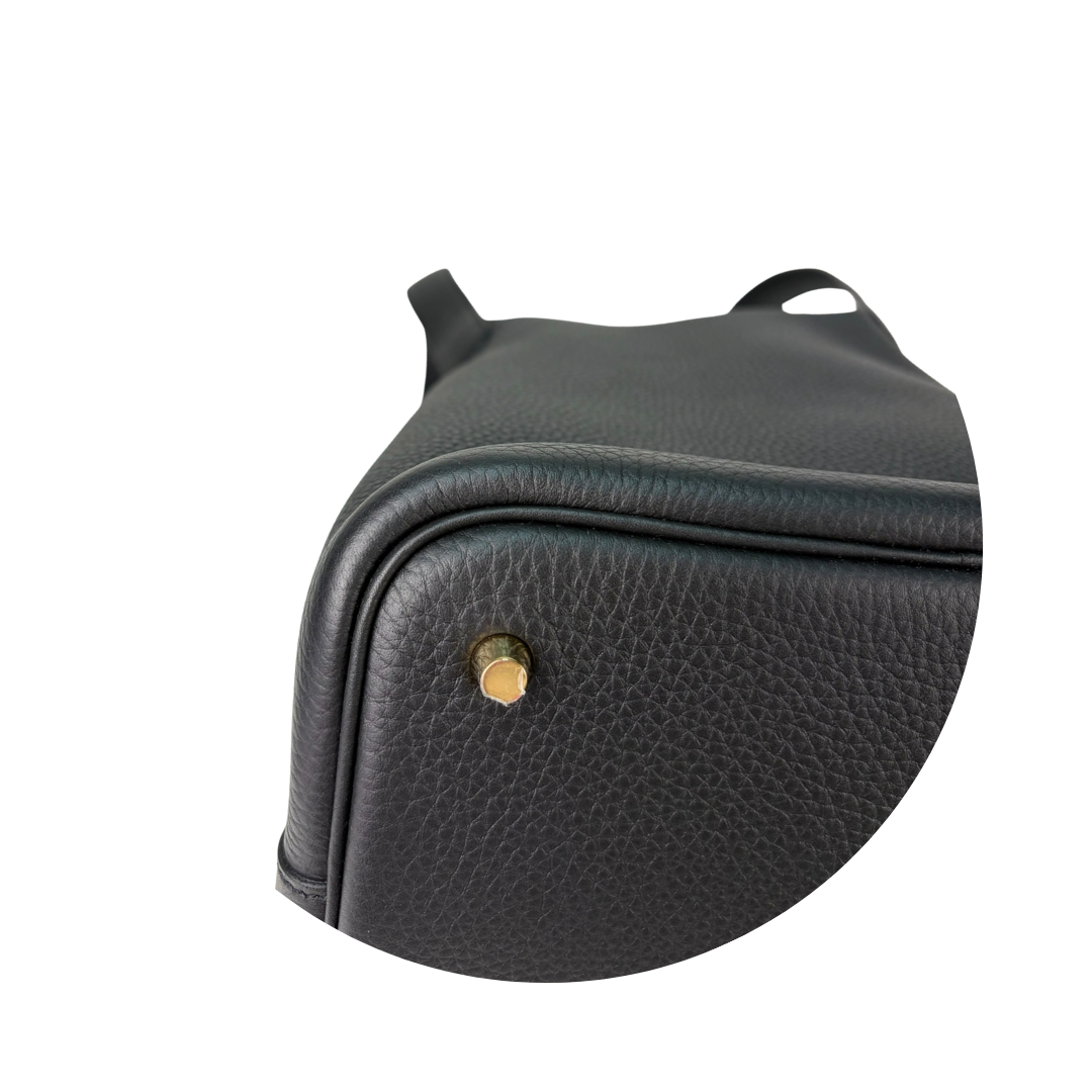 Hermès Clemence Picotin 22 Noir