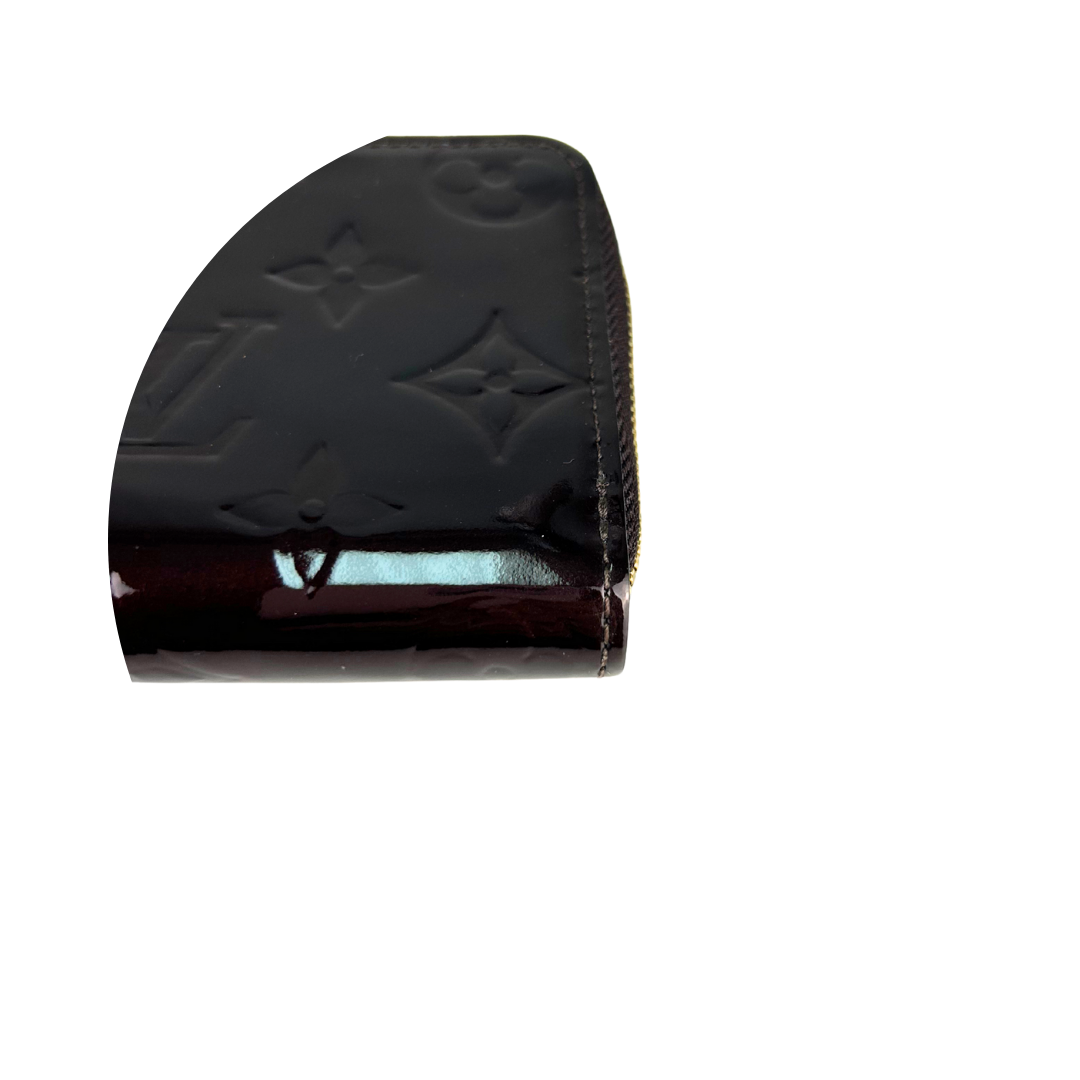 Louis Vuitton Amarante Vernis Compact Zippy Wallet