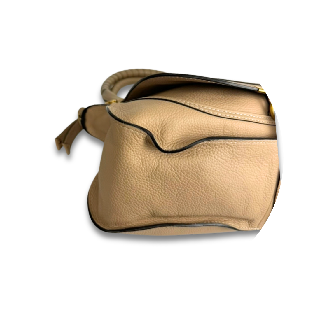 Chloé Beige Medium Marcie Satchel