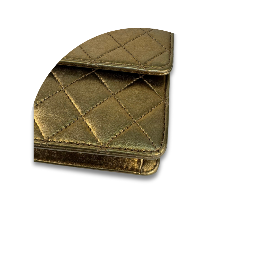 Chanel Metallic Lambskin Extra Mini Single Flap