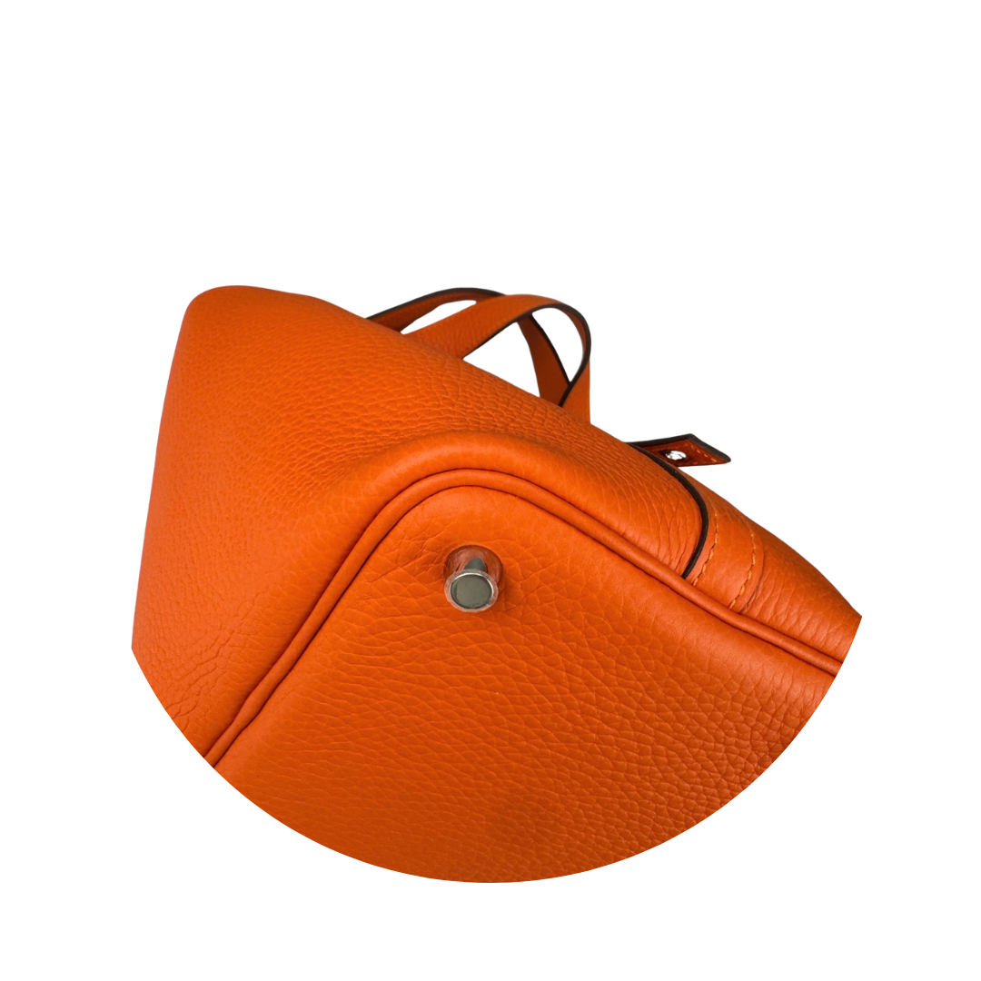 Hermès Clemence Picotin Orange 18