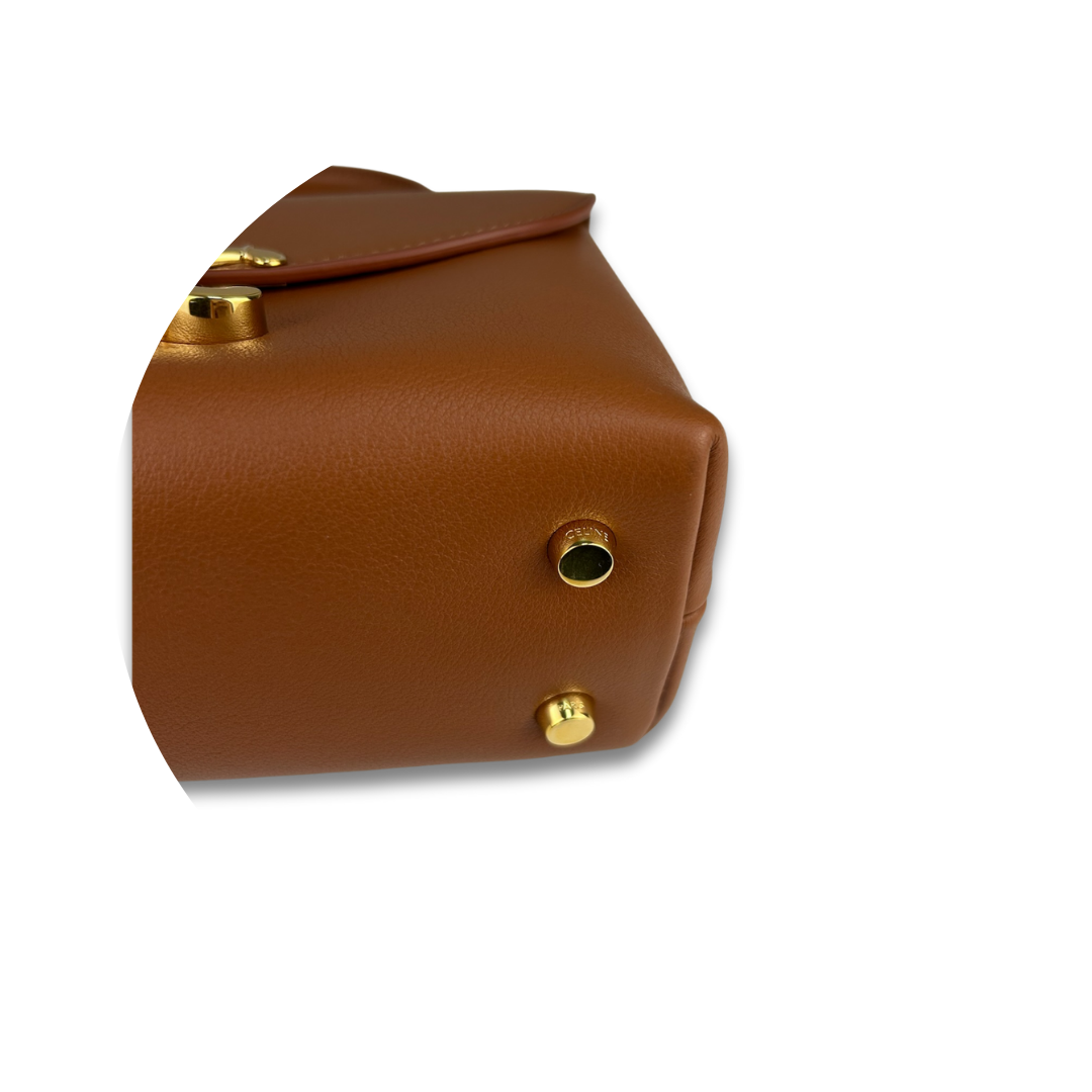 Celine Smoked Brown Teen Nino Top Handle Bag