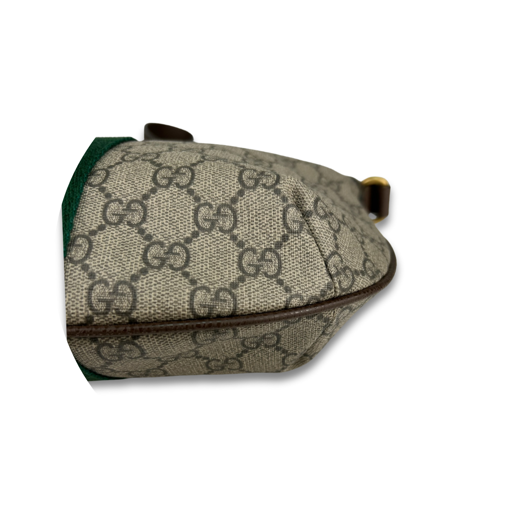 Gucci Supreme Ophidia Small Half Moon Messenger