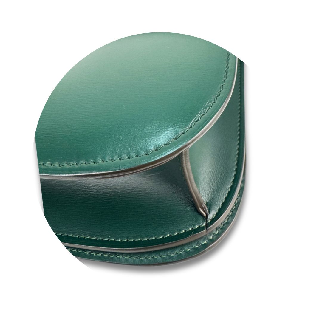 Celine Dark Green Small Calfskin Box Bag