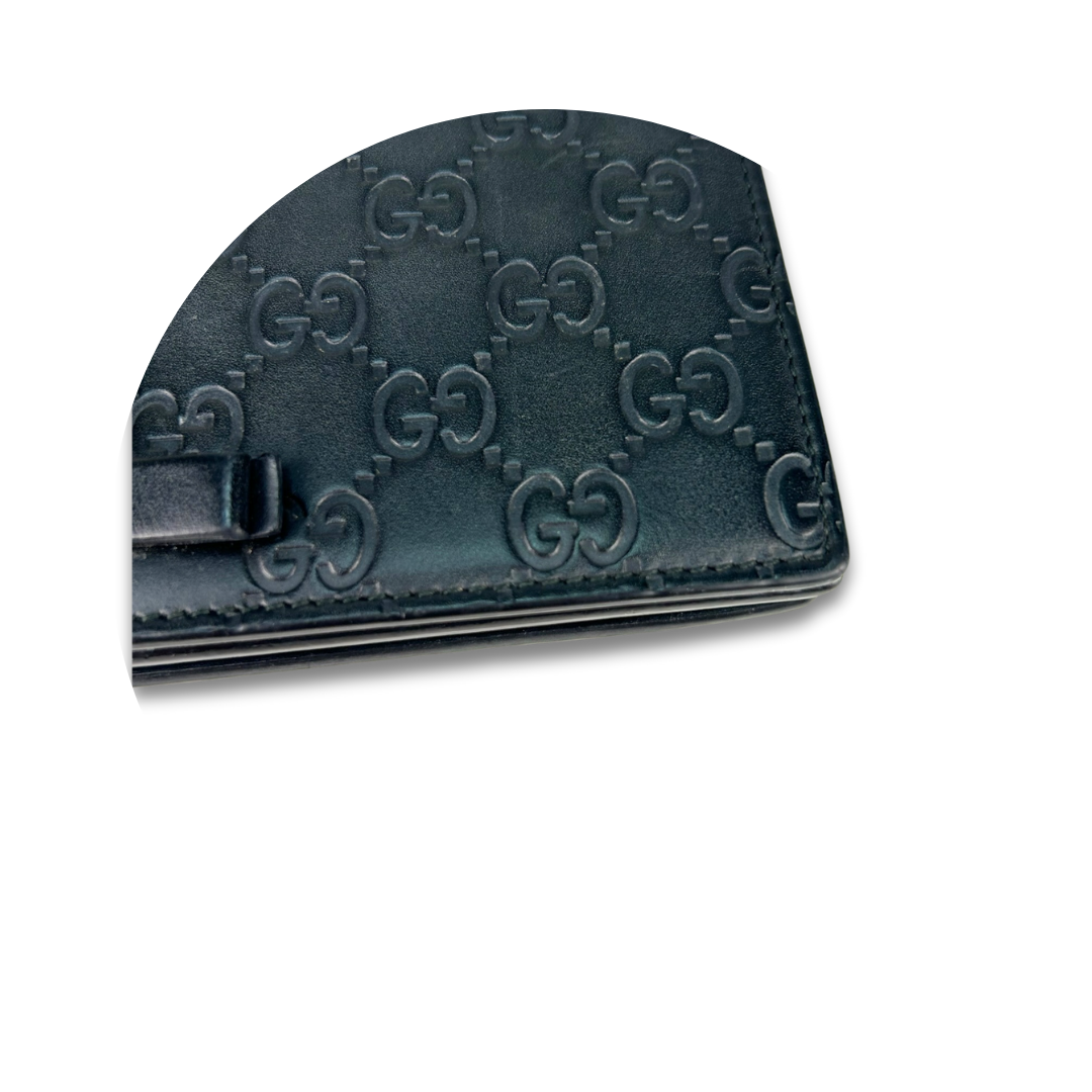 Gucci Guccissima Signature Bow Chain Wallet