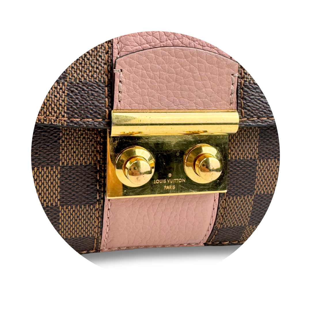Louis Vuitton Damier Ebene Cuir Taurillon Wight Ballerine