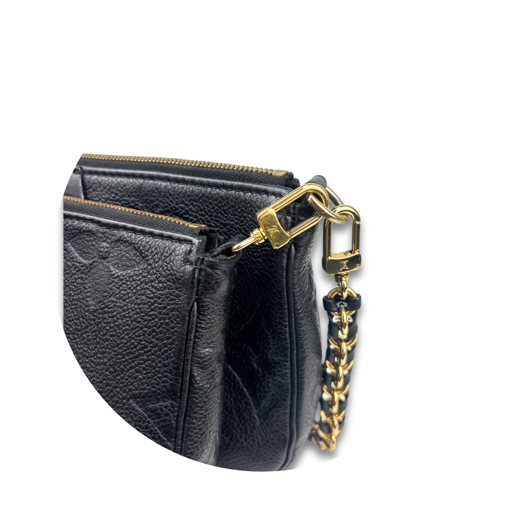 Louis Vuitton Black Empreinte Multi Pochette Accessoires