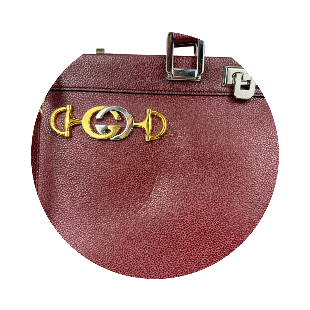Gucci Medium Calfskin Zumi Top Handle Bag