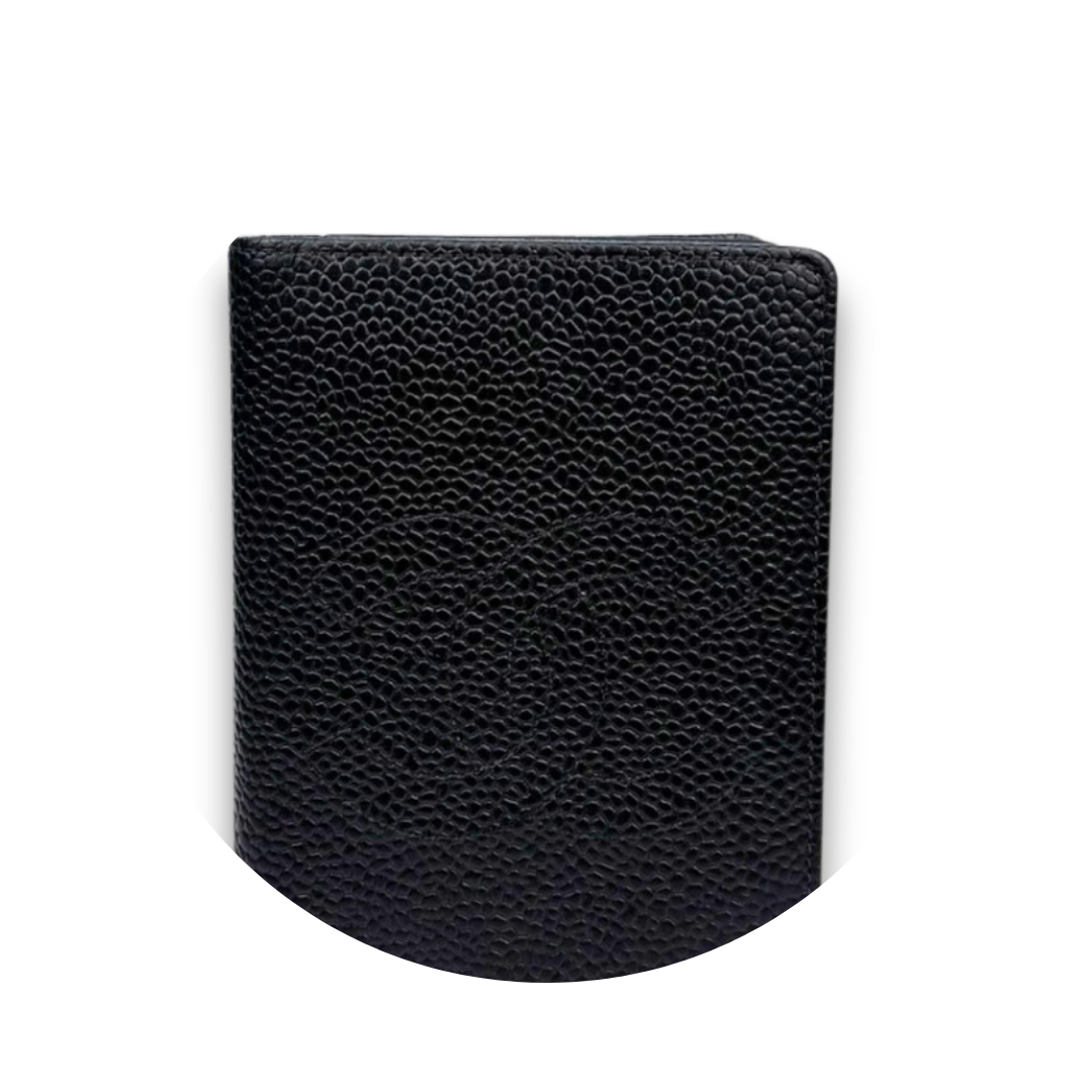 Chanel Black Caviar Timeless Bifold Card Holder