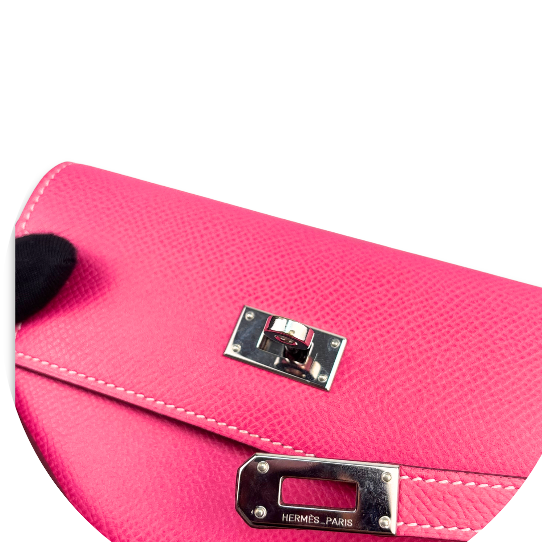 Hermès Hot Pink Epsom Kelly Medium Wallet
