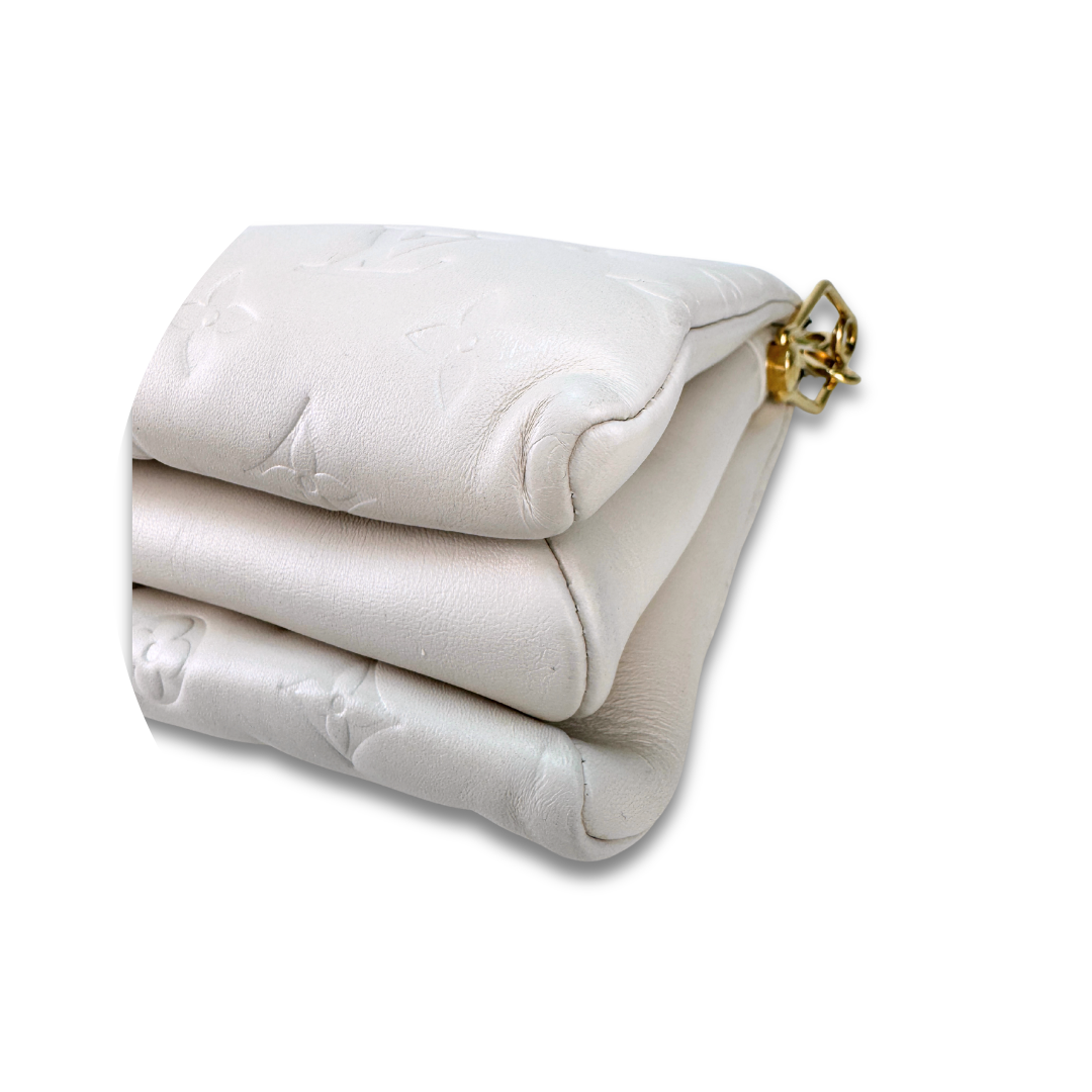 Louis Vuitton Cream Coussin PM