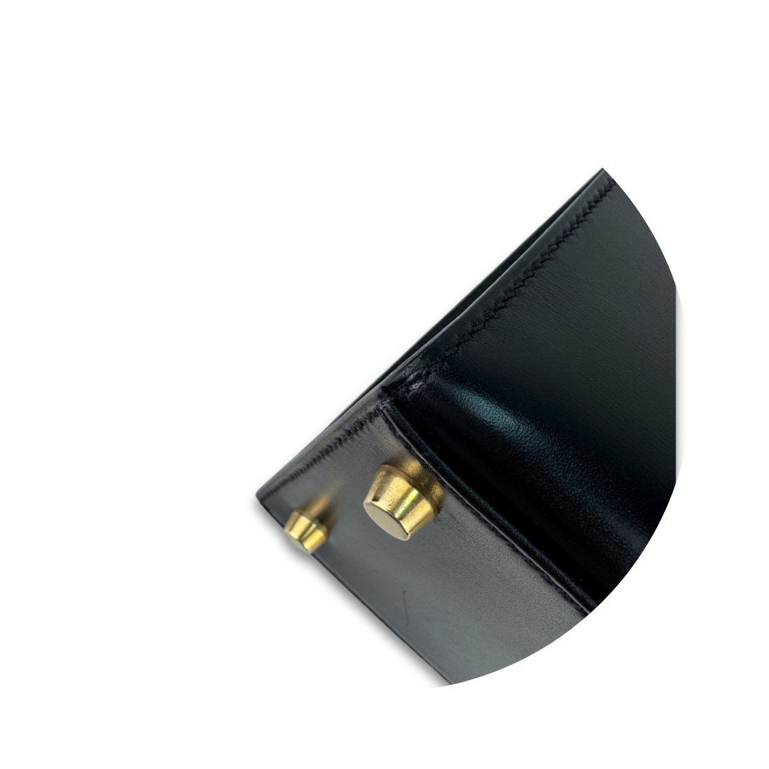 Hermès Box Calf Kelly 28 Noir