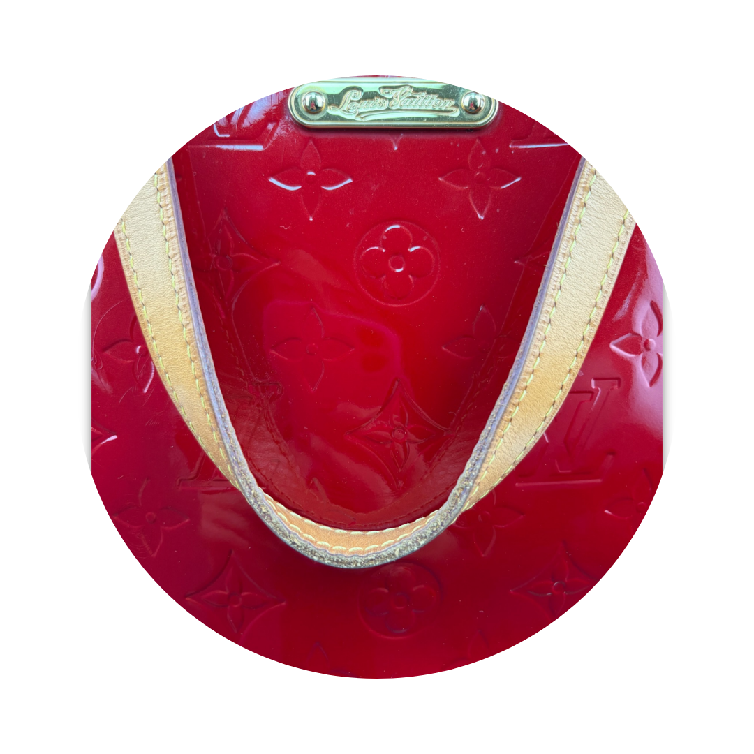 Louis Vuitton Red Vernis Bellevue PM