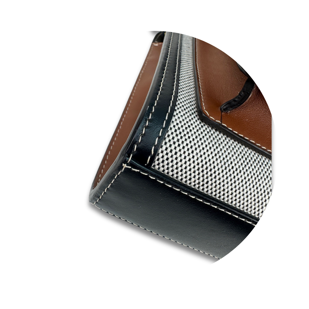 Burberry Pocket Mini Canvas Top Handle