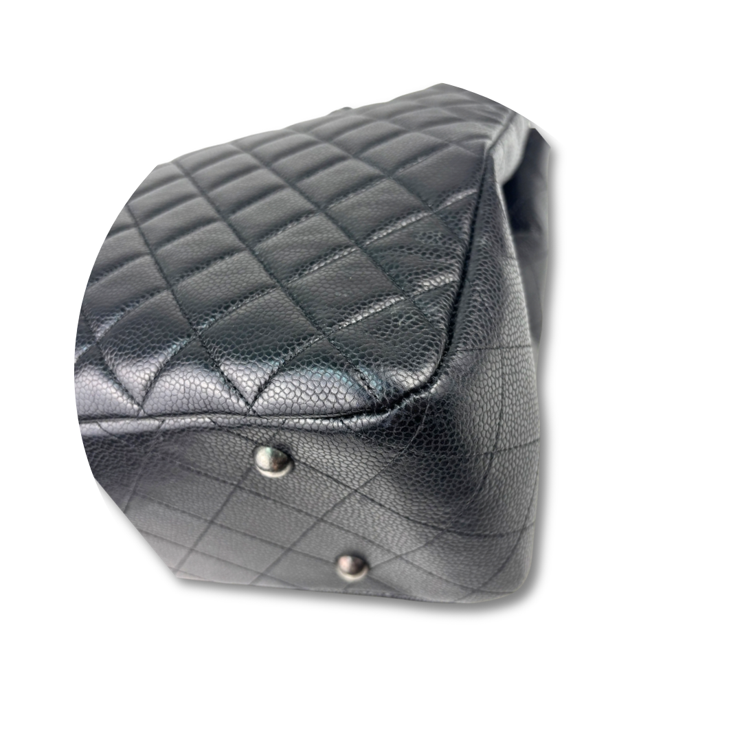 Chanel Black Caviar Classic Shopping Tote
