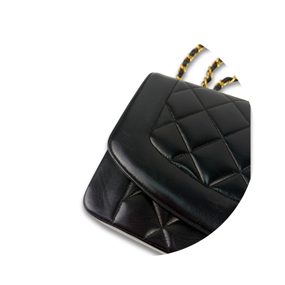 Chanel Medium Lambskin Diana Single Flap