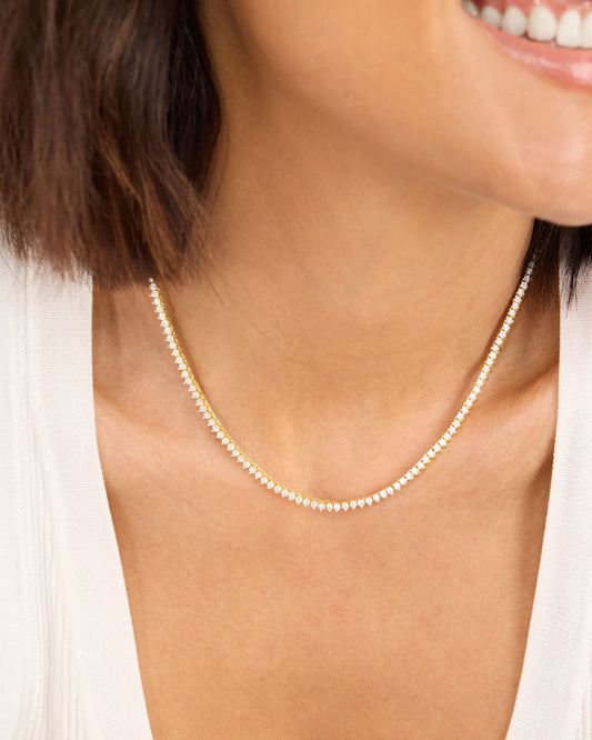Melinda Maria Baby Not Your Basic Tennis Necklace