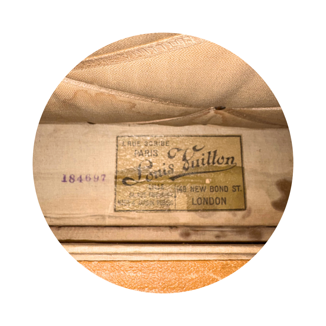 Louis Vuitton Monogram Antique Malle Cabine 90 Trunk
