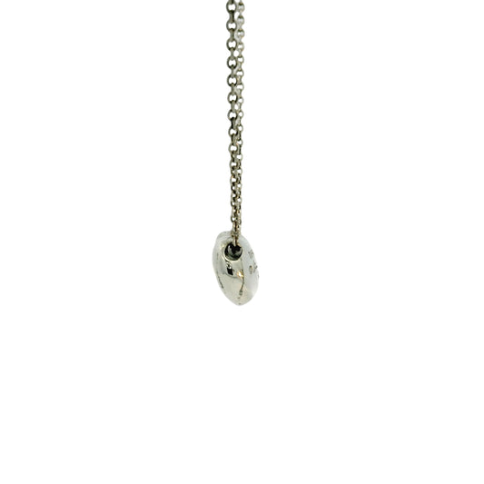Tiffany & Co Elsa Peretti Sterling Silver Bean Necklace