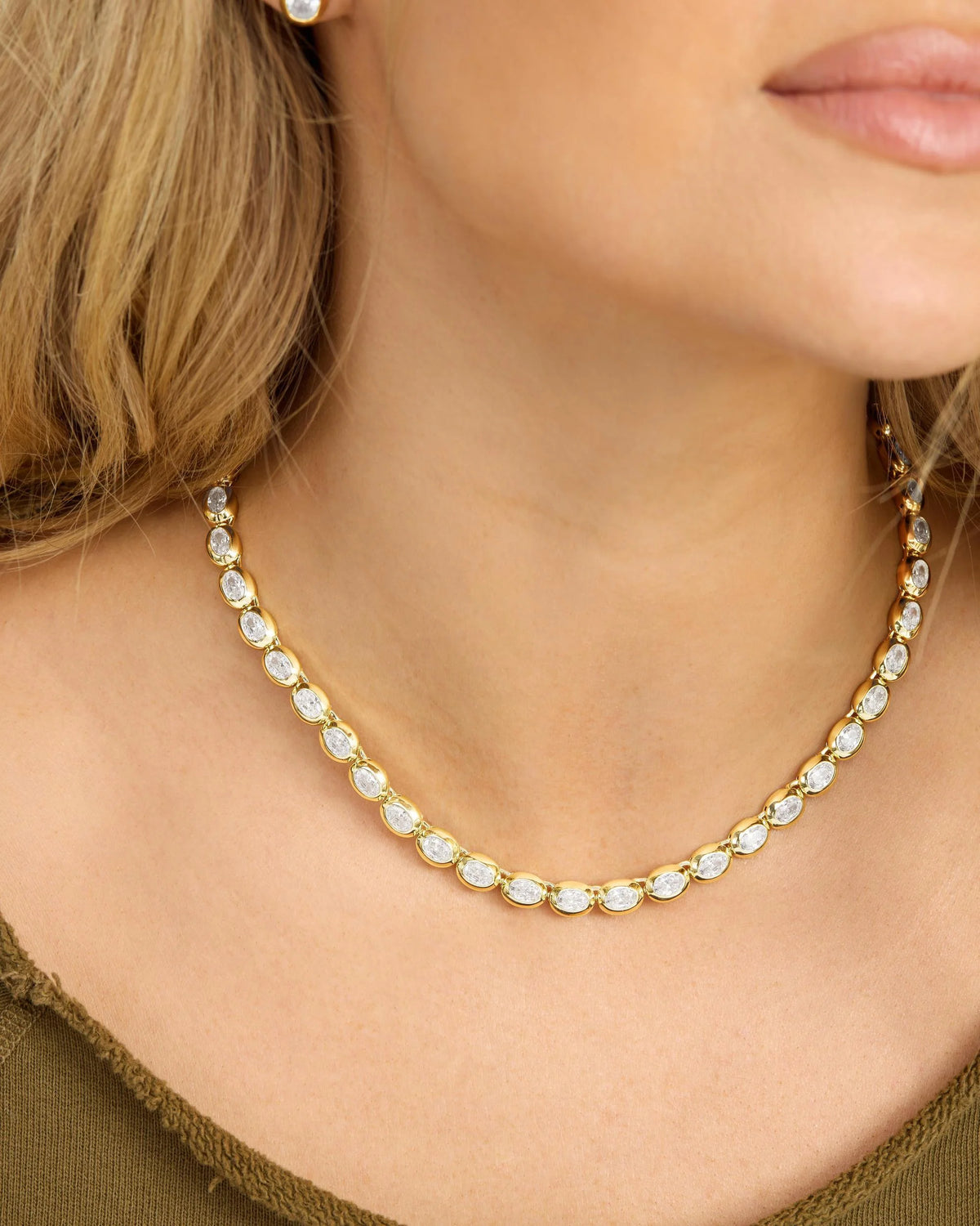 Melinda Maria She's A Boss Tennis Necklace