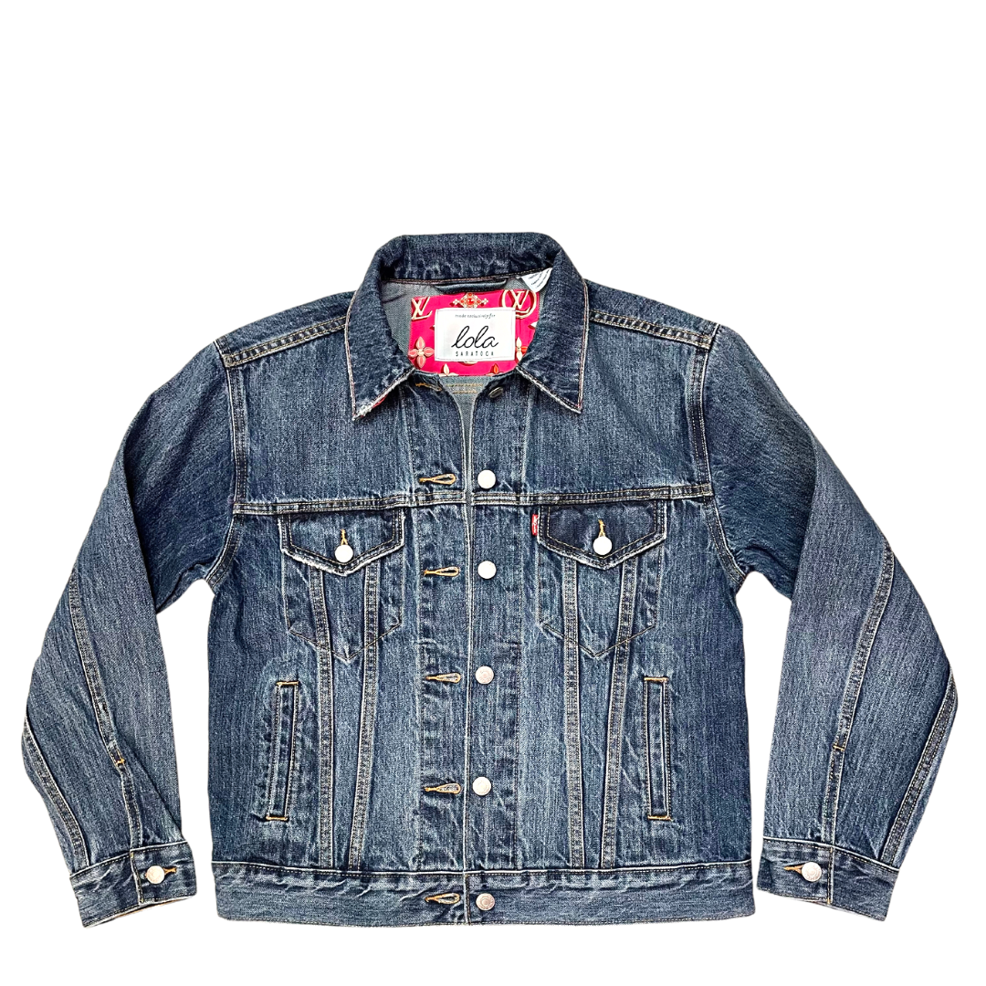 Louis Vuitton Luxury Repurposed Denim Jacket