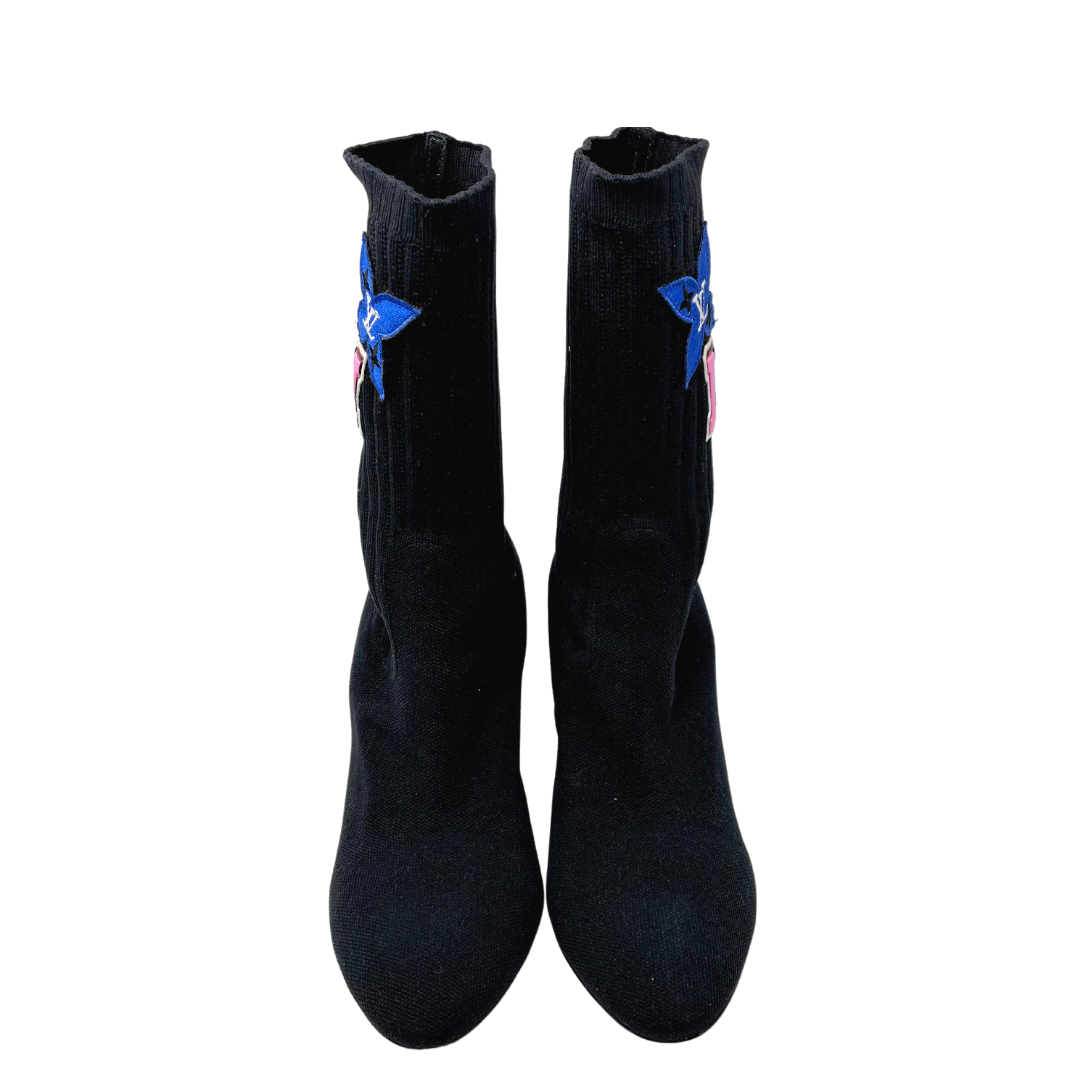 Authentic Louis-Vuitton silhouette ankle boots