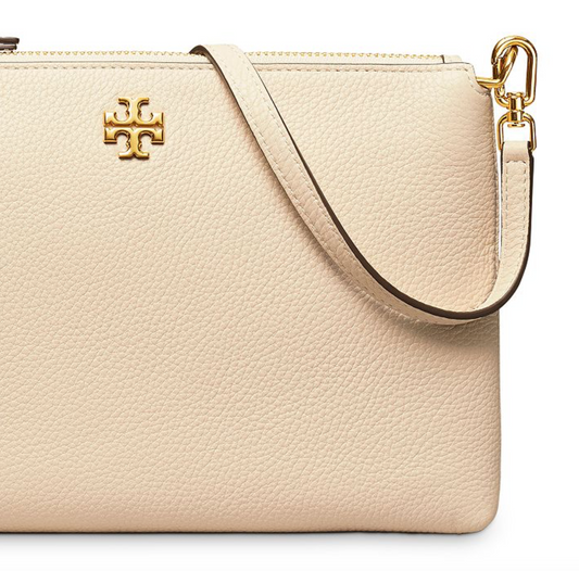 Tory Burch Mercer Pebbled Top-Zip Crossbody