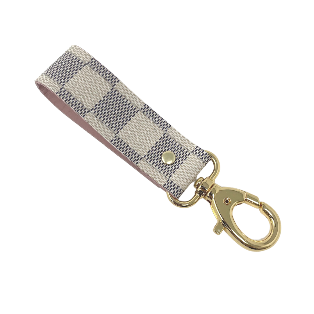 Upcycled Louis Vuitton Leather Keychain Keyfob