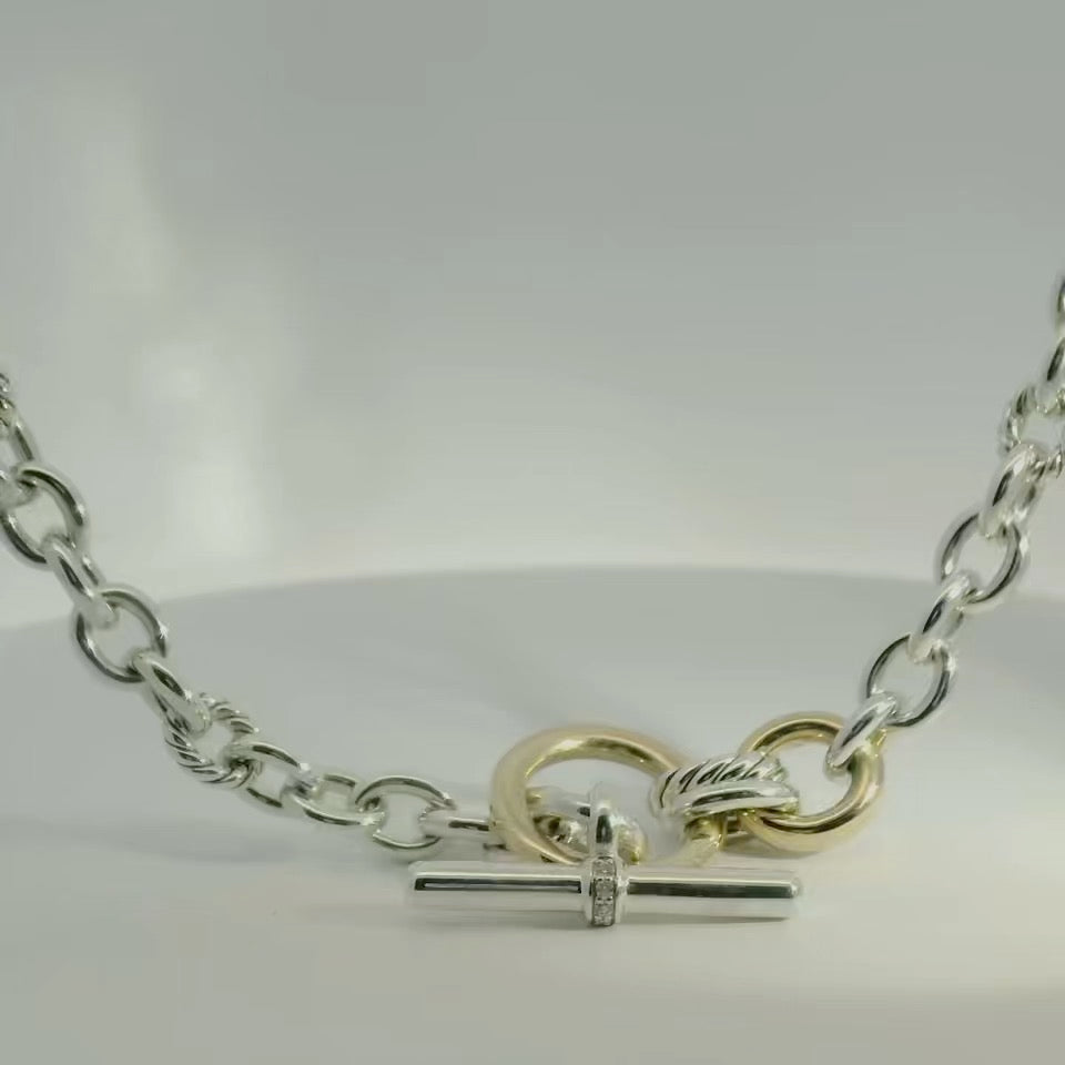 David Yurman Mercer Toggle Chain Necklace
