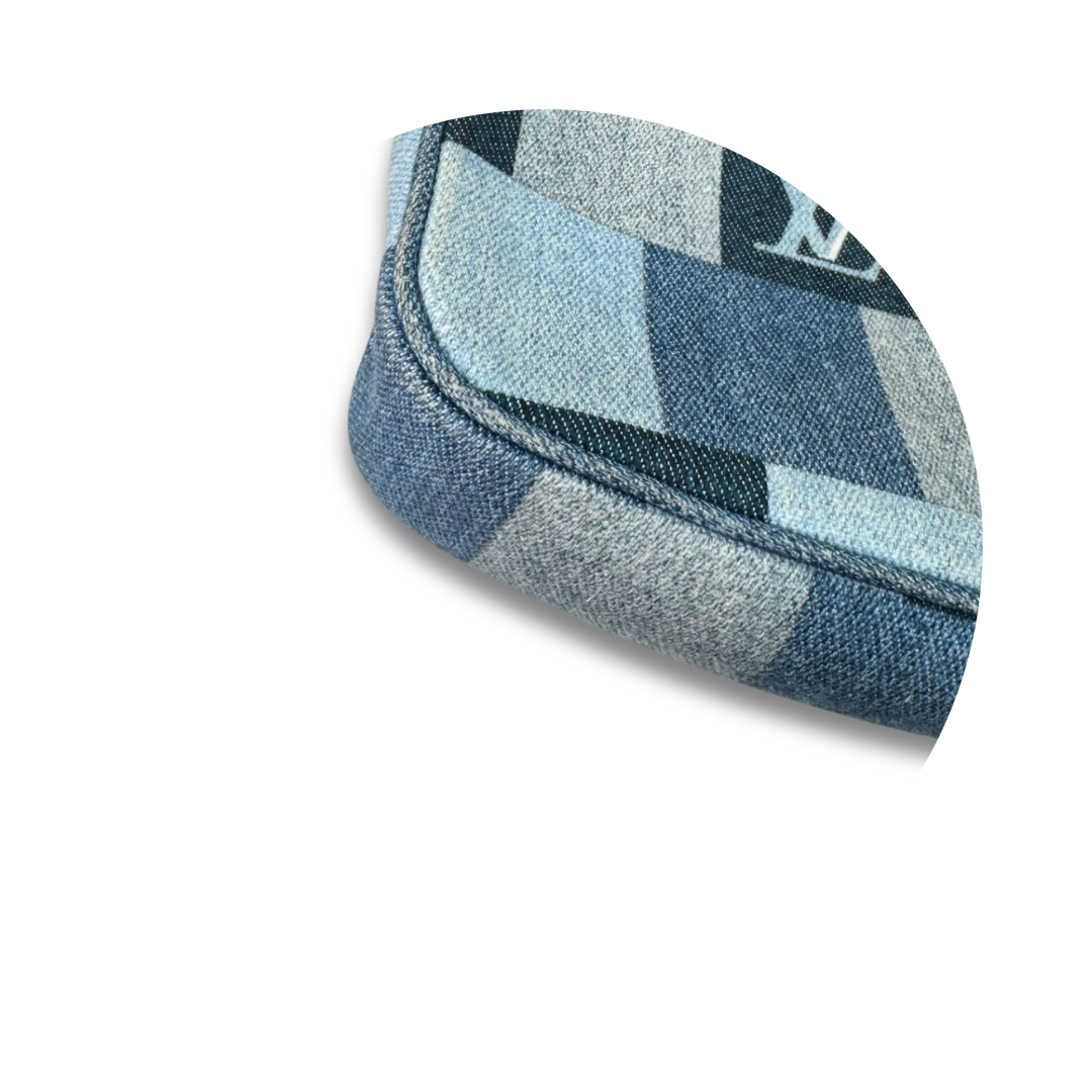 Louis Vuitton Denim Patchwork Multi Pochette Accessoires