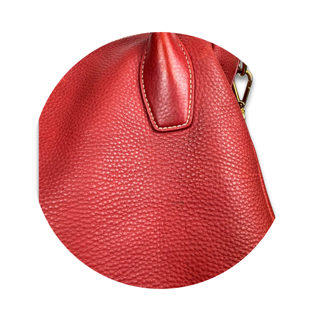 Prada Red Manici Convertable Tote