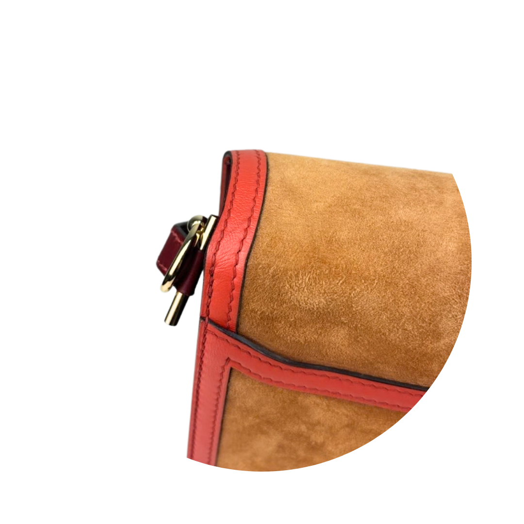 Hermès Suede Tricolor Roulis 23