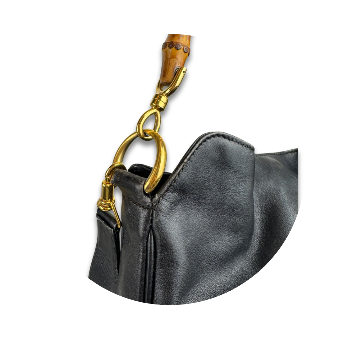 Gucci Medium Bamboo Convertible Hobo
