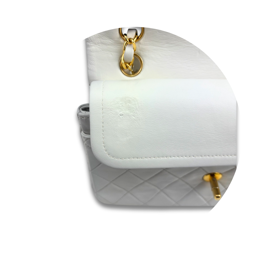 Chanel Classic White Small Double Flap