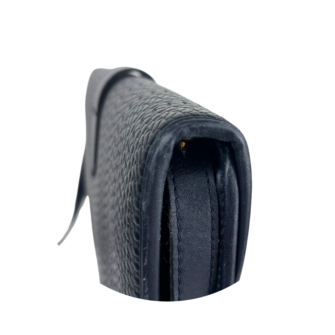 Dior Nero Rattan Embossed Clutch Crossbody
