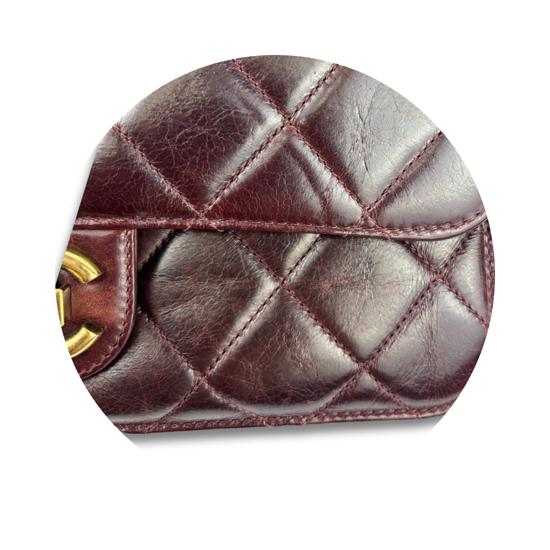 Chanel Burgundy Perfect Edge Flap Bag