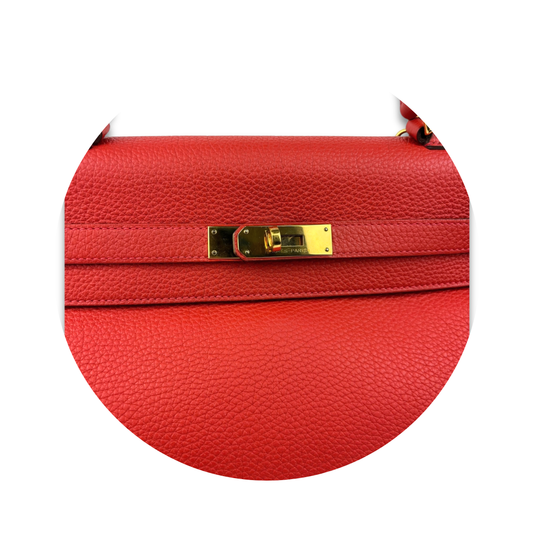 Hermès Togo Retourne Kelly 35 Red