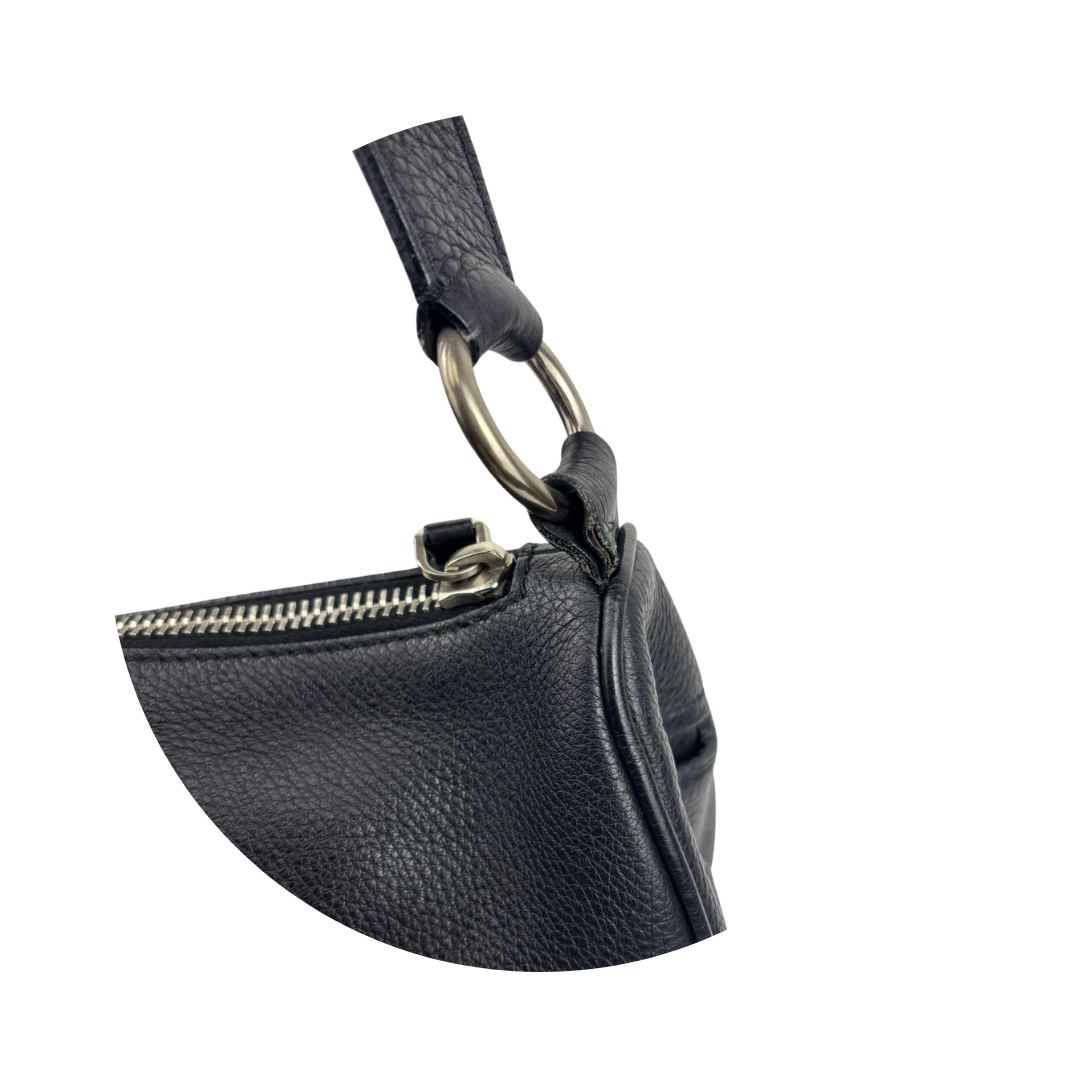 Prada Black Vitello Daino Shoulder Bag