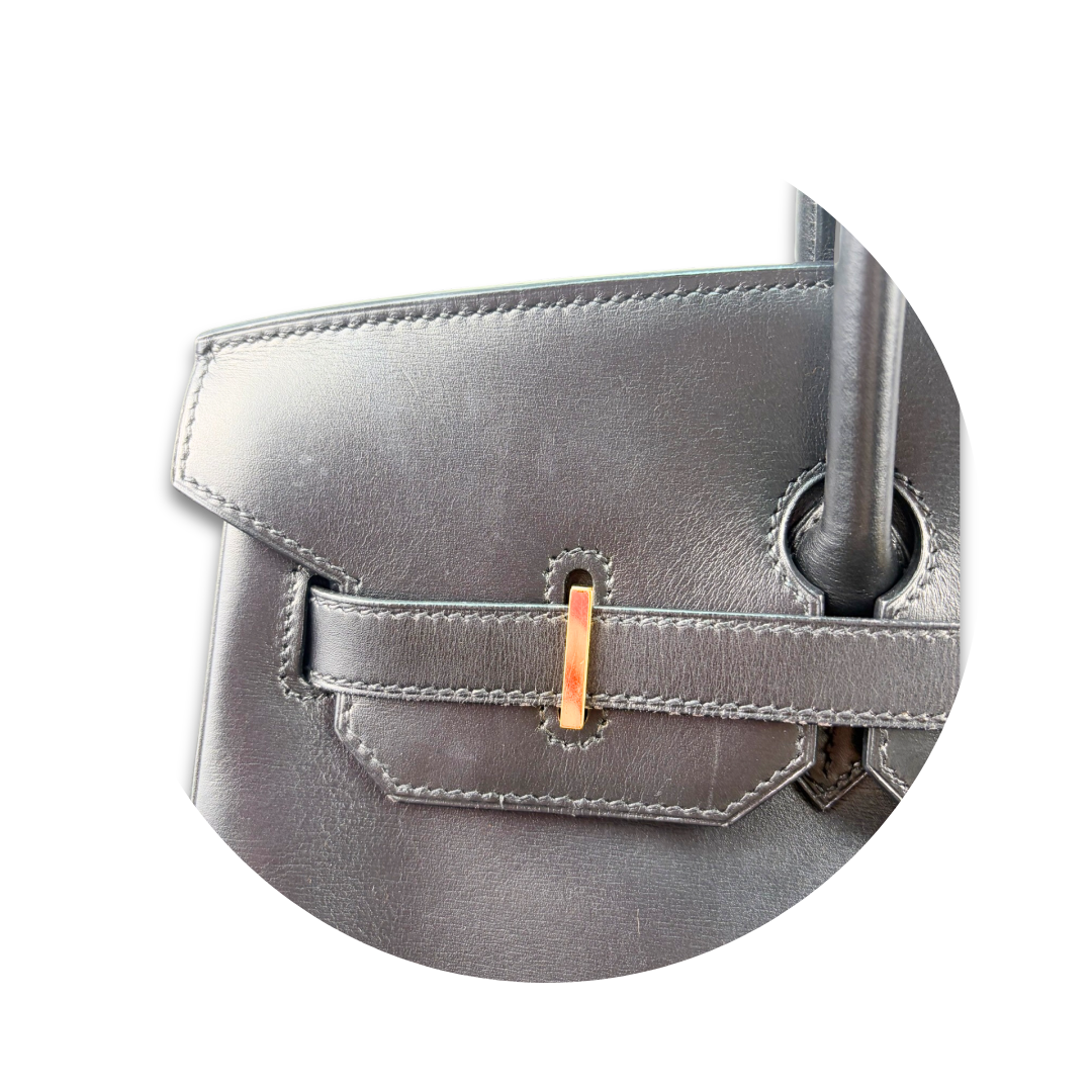 Hermès Box Calf Birkin 35 Noir