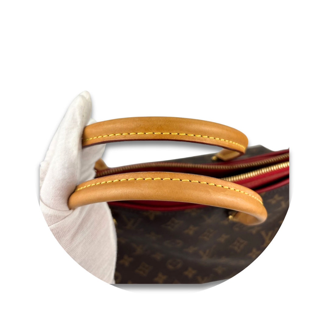 Louis Vuitton Monogram Pallas MM Red